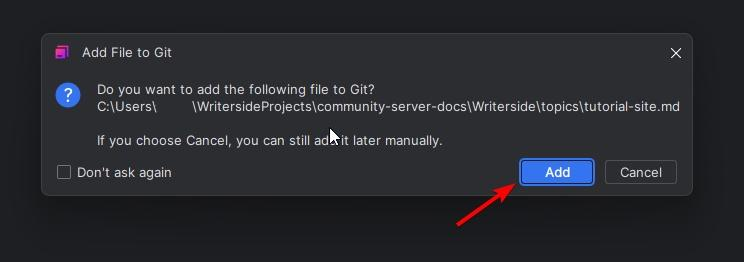 Add File to Git